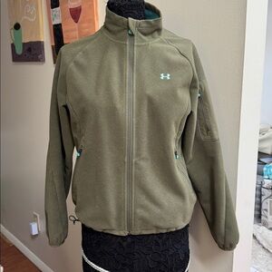 Under Armour Khaki Fleece Jacket, exceptional clean